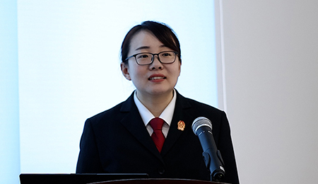 錦州市古塔區(qū)人民法院執(zhí)行局法官汪琳匯報結項課題