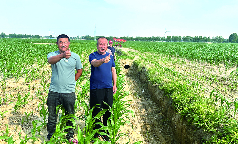 修好的排水溝渠讓村民紛紛點贊