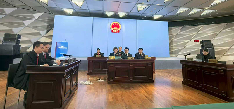 全省首次專利無效宣告與侵權(quán)糾紛聯(lián)合審理現(xiàn)場