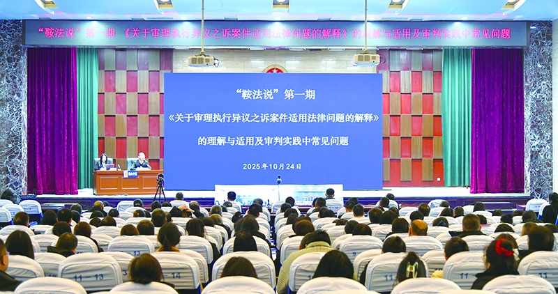 鞍山中院組織開展“鞍法說”實務(wù)講壇系列活動